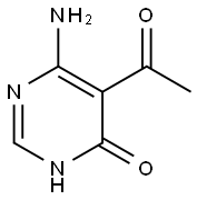 Ketone, 4-amino-6-hydroxy-5-pyrimidinyl methyl (7CI) Structural