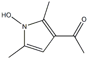 Ketone, 1-hydroxy-2,5-dimethylpyrrol-3-yl methyl (7CI) Structural