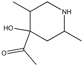 Ketone, 4-hydroxy-2,5-dimethyl-4-piperidyl methyl (7CI) Structural