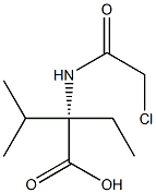 Valine,  N-chloroacetyl-2-ethyl-  (5CI) Structural