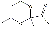 Ketone, 2,4-dimethyl-m-dioxan-2-yl methyl (7CI) Structural