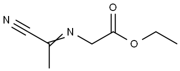Glycine, N-(1-cyanoethylidene)-, ethyl ester (6CI) Structural