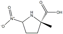 Proline, 2-methyl-5-nitro- (6CI) Structural