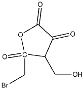 Valeric acid, 5-bromo-3-(hydroxymethyl)-2,4-dioxo-, gamma-lactone (6CI) Structural