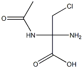 Propionic  acid,  2-acetamido-2-amino-3-chloro-  (6CI) Structural