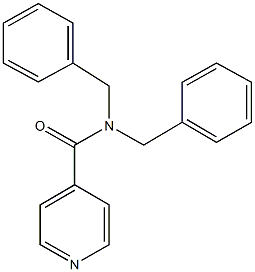 N,N-dibenzylisonicotinamide Structural