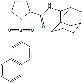 N-(2-adamantyl)-1-(2-naphthylsulfonyl)-2-pyrrolidinecarboxamide Structural