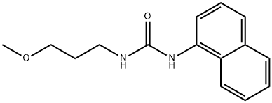 N-(3-methoxypropyl)-N'-(1-naphthyl)urea Structural