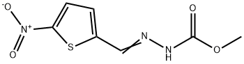 methyl 2-({5-nitro-2-thienyl}methylene)hydrazinecarboxylate Structural