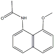 N-(8-methoxy-1-naphthyl)acetamide Structural