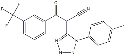 2-[1-(4-methylphenyl)-1H-tetraazol-5-yl]-3-oxo-3-[3-(trifluoromethyl)phenyl]propanenitrile