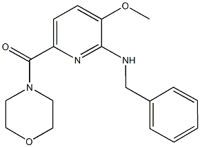 N-benzyl-N-[3-methoxy-6-(4-morpholinylcarbonyl)-2-pyridinyl]amine