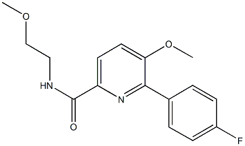 6-(4-fluorophenyl)-5-methoxy-N-(2-methoxyethyl)-2-pyridinecarboxamide