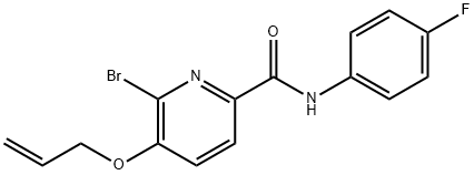 5-(allyloxy)-6-bromo-N-(4-fluorophenyl)-2-pyridinecarboxamide