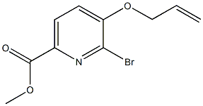 methyl 5-(allyloxy)-6-bromo-2-pyridinecarboxylate Structural