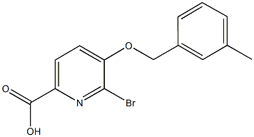 6-bromo-5-[(3-methylbenzyl)oxy]-2-pyridinecarboxylic acid