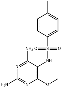 N-(2,4-diamino-6-methoxy-5-pyrimidinyl)-4-methylbenzenesulfonamide Structural
