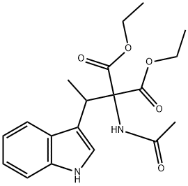 diethyl 2-(acetylamino)-2-[1-(1H-indol-3-yl)ethyl]malonate Structural