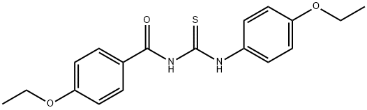 N-(4-ethoxybenzoyl)-N'-(4-ethoxyphenyl)thiourea Structural