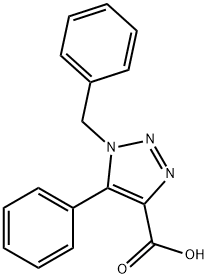 1-benzyl-5-phenyl-1H-1,2,3-triazole-4-carboxylic acid Structural