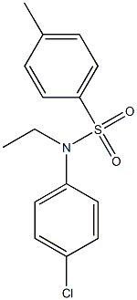 N-(4-chlorophenyl)-N-ethyl-4-methylbenzenesulfonamide Structural