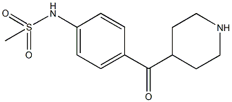 N-[4-(4-piperidinylcarbonyl)phenyl]methanesulfonamide