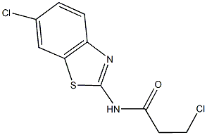 3-chloro-N-(6-chloro-1,3-benzothiazol-2-yl)propanamide