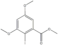 methyl 2-iodo-3,5-dimethoxybenzoate Structural
