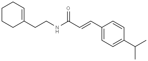 N-[2-(1-cyclohexen-1-yl)ethyl]-3-(4-isopropylphenyl)acrylamide Structural