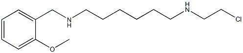 N-(2-chloroethyl)-N-{6-[(2-methoxybenzyl)amino]hexyl}amine Structural
