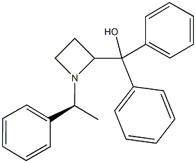 diphenyl[1-(1-phenylethyl)-2-azetidinyl]methanol Structural