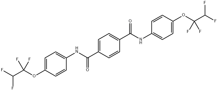N~1~,N~4~-bis[4-(1,1,2,2-tetrafluoroethoxy)phenyl]terephthalamide Structural