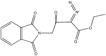 ethyl 2-diazo-4-(1,3-dioxo-1,3-dihydro-2H-isoindol-2-yl)-3-oxobutanoate Structural