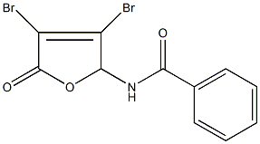 N-(3,4-dibromo-5-oxo-2,5-dihydro-2-furanyl)benzamide Structural