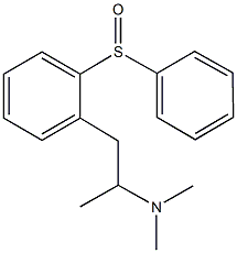 N,N-dimethyl-N-{1-methyl-2-[2-(phenylsulfinyl)phenyl]ethyl}amine Structural