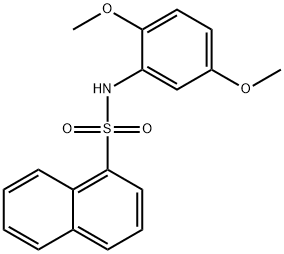 N-(2,5-dimethoxyphenyl)-1-naphthalenesulfonamide Structural