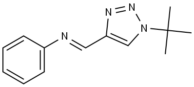 N-[(1-tert-butyl-1H-1,2,3-triazol-4-yl)methylene]-N-phenylamine Structural