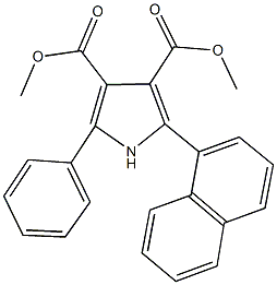 dimethyl 2-(1-naphthyl)-5-phenyl-1H-pyrrole-3,4-dicarboxylate Structural