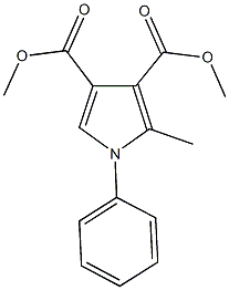 dimethyl 2-methyl-1-phenyl-1H-pyrrole-3,4-dicarboxylate Structural