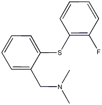 N-{2-[(2-fluorophenyl)sulfanyl]benzyl}-N,N-dimethylamine Structural