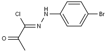 N-(4-bromophenyl)-2-oxopropanehydrazonoyl chloride Structural