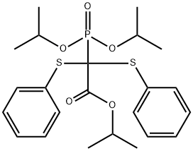 isopropyl (diisopropoxyphosphoryl)[bis(phenylsulfanyl)]acetate Structural
