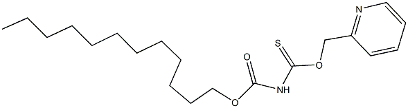 O-dodecyl O-(2-pyridinylmethyl) imidothiodicarbonate Structural