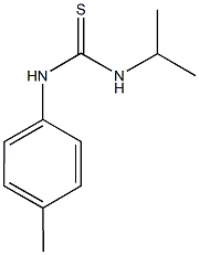 N-isopropyl-N'-(4-methylphenyl)thiourea Structural