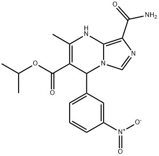 isopropyl 8-(aminocarbonyl)-4-{3-nitrophenyl}-2-methyl-1,4-dihydroimidazo[1,5-a]pyrimidine-3-carboxylate Structural