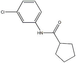 N-(3-chlorophenyl)cyclopentanecarboxamide Structural