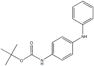 tert-butyl 4-anilinophenylcarbamate Structural