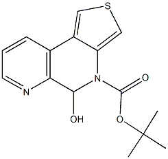 tert-butyl5-hydroxythieno[3,4-f][1,7]naphthyridine-4(5H)-carboxylate Structural