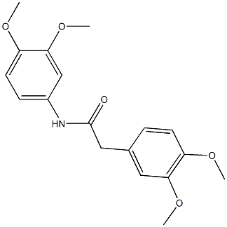 N,2-bis(3,4-dimethoxyphenyl)acetamide Structural