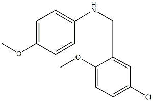 N-(5-chloro-2-methoxybenzyl)-N-(4-methoxyphenyl)amine Structural
